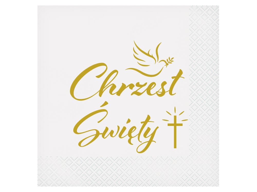 Paper napkins - GoDan - Chrzest Święty, 20 pcs.