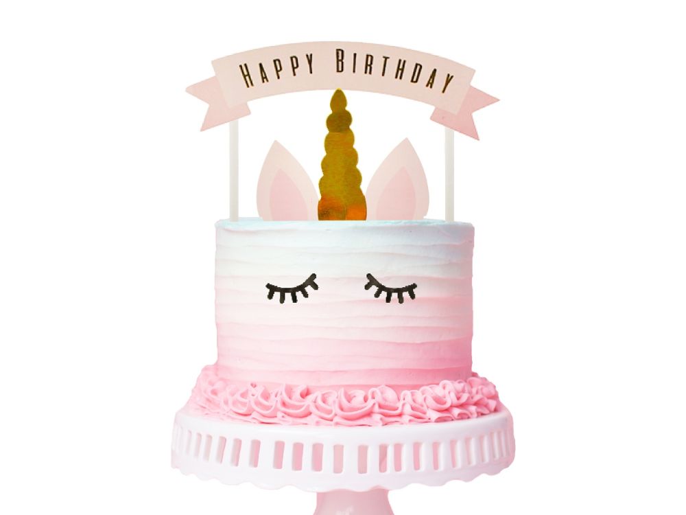 Birthday cake topper - GoDan - Unicorn