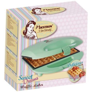 Waffle maker - Bestron - classic, mint
