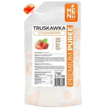 Pulpa owocowa, PremiumPuree - Menii - Truskawka, 1 kg