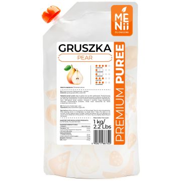 Pulpa owocowa, PremiumPuree - Menii - Gruszka, 1 kg