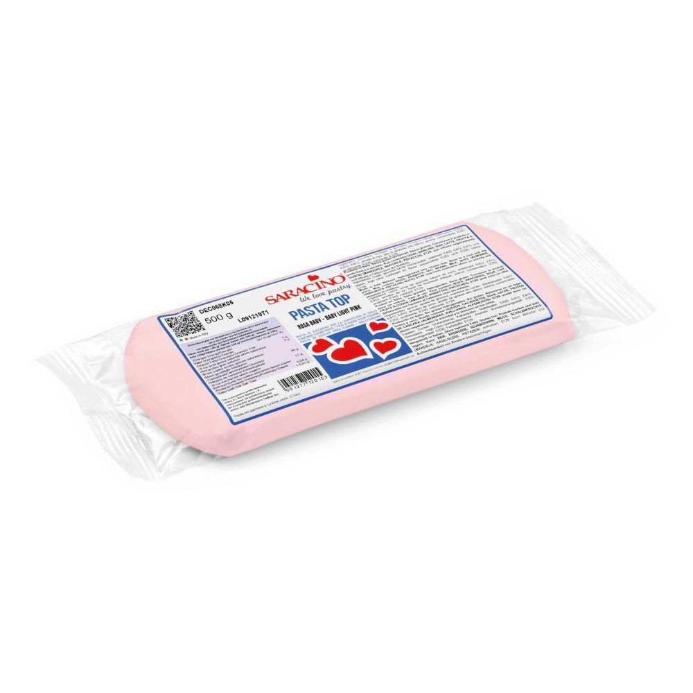 Sugar paste Pasta Top - Saracino - baby pink, 500 g