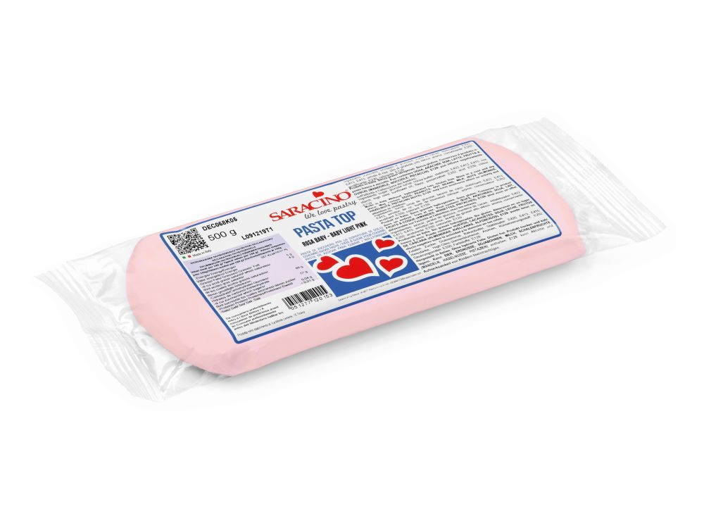 Sugar paste Pasta Top - Saracino - baby pink, 500 g