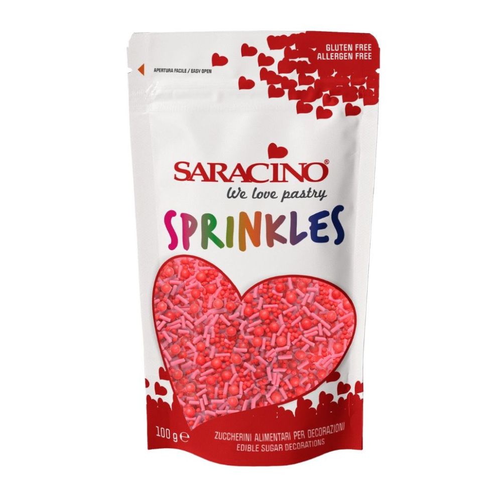 Posypka cukrowa - Saracino - Love & Pearls, 100 g