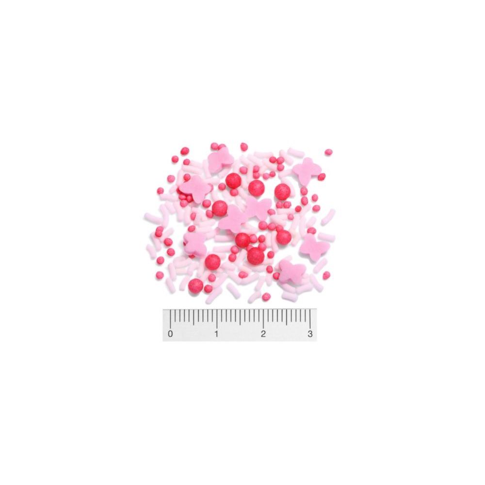 Posypka cukrowa - Saracino - Pink Baby Mix, 100 g