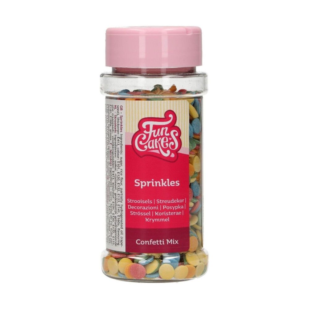 Sugar sprinkles - FunCakes - Confetti Mix, 60 g