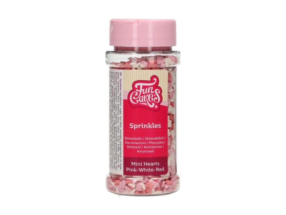 Sugar sprinkles - FunCakes - Mini Hearts, 60 g