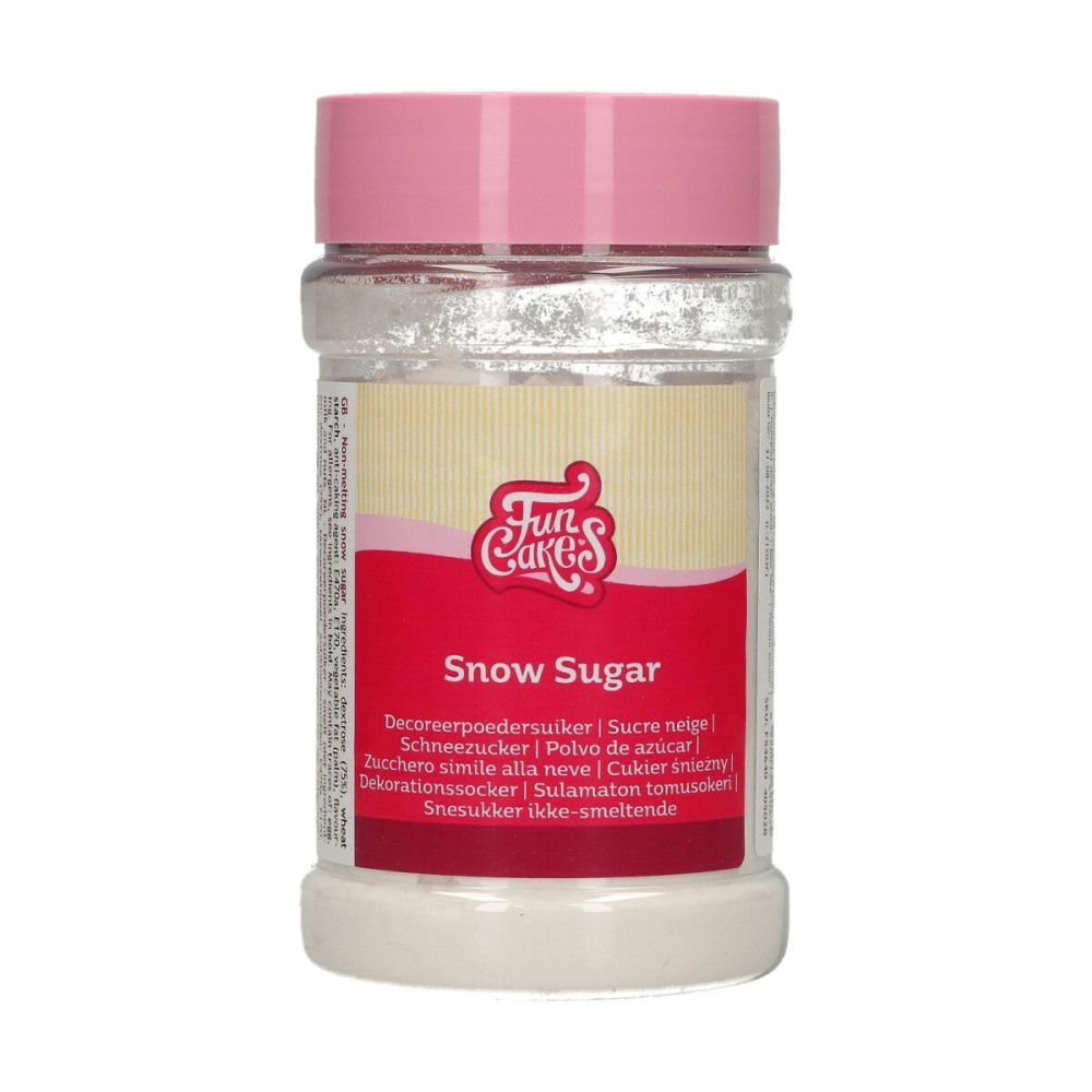 Cukier puder nietopliwy Snow Sugar - FunCakes - biały, 150 g
