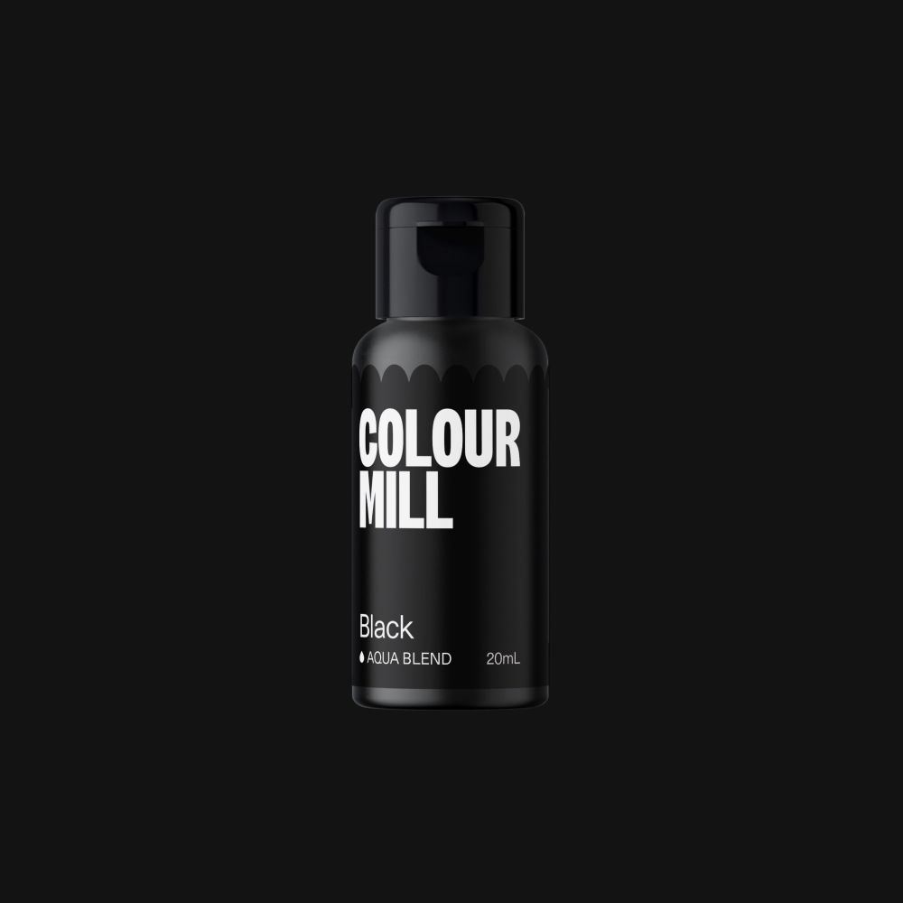 Barwnik w płynie Aqua Blend - Colour Mill - Black, 20 ml