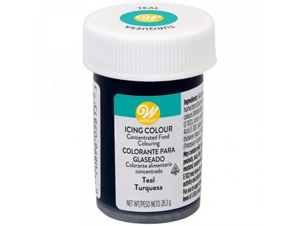 Food coloring gel - Wilton - turquoise, 28.3 g