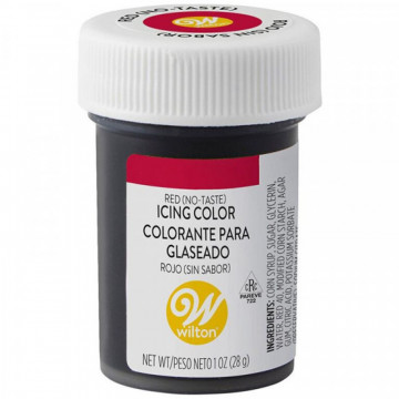 Tasteless food coloring gel - Wilton - red, 28 g