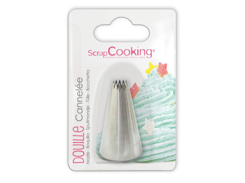 Decoration tip - ScrapCooking - Open Star, large