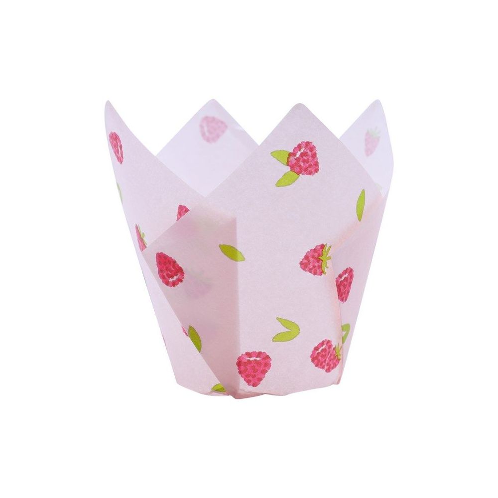Tulip baking cups - PME - Raspberries, 24 pcs.