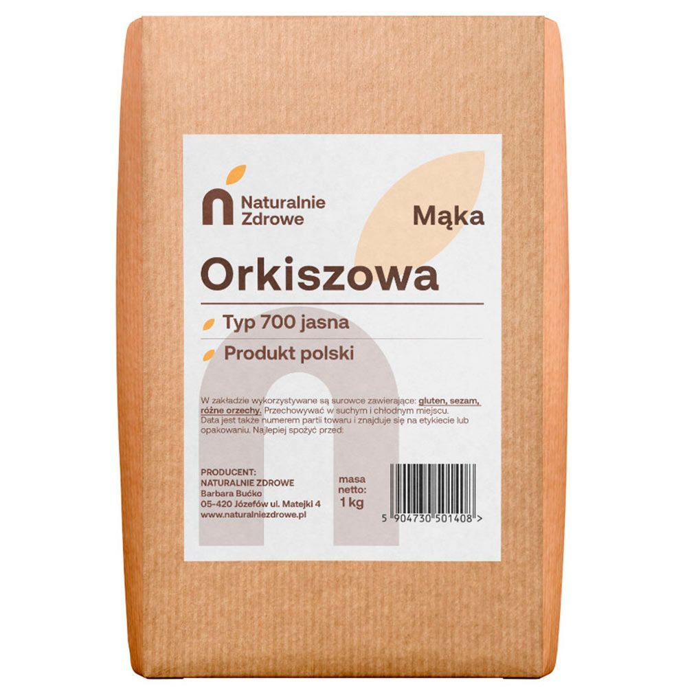 Mąka orkiszowa jasna - Naturalnie Zdrowe - typ 700, 1 kg