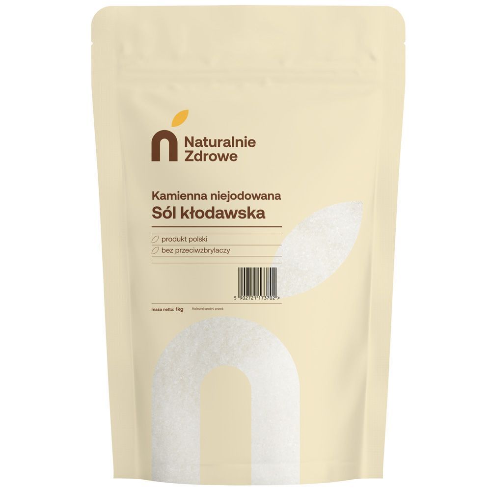 Kłodawska salt non-iodized - Naturalnie Zdrowe - rock, 1 kg