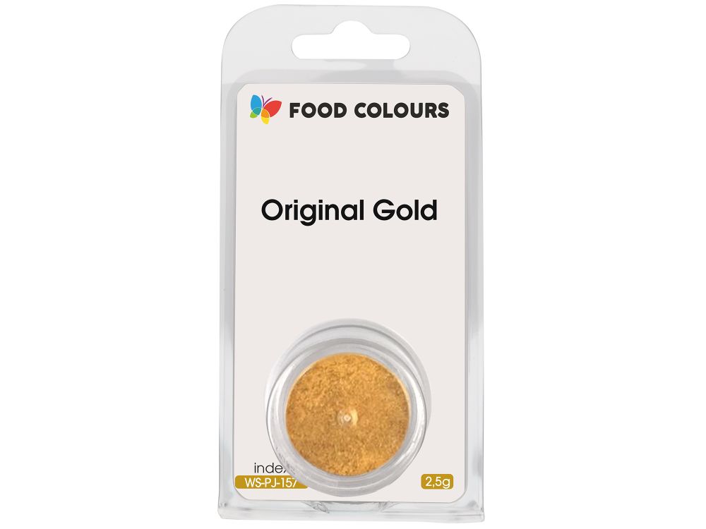 Metallic colour in powder - Food coloring - Original Gold, 2.5 g