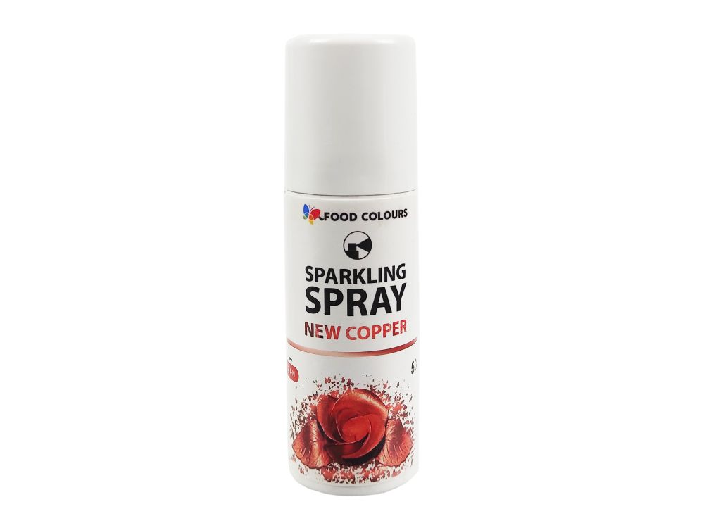 Metallic sparkling spray - Food Colours - New Copper, 50 ml
