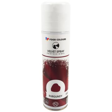 Zamsz w sprayu Velvet Spray - Food Colours - Burgundy, 250 ml