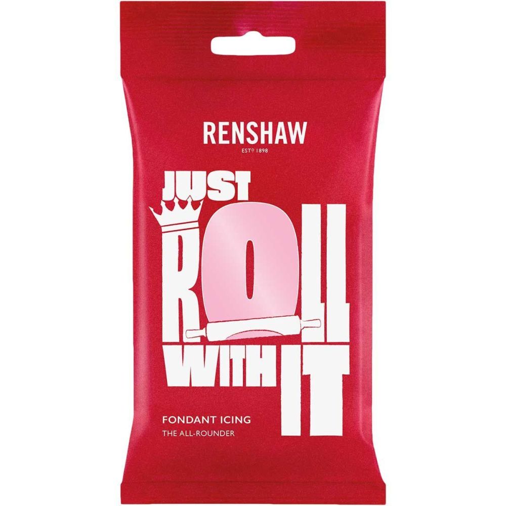 Sugar paste - Renshaw - pink, 250 g