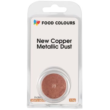 Colour in powder - Food coloring - New Copper Metallic Dust, 2,5 g