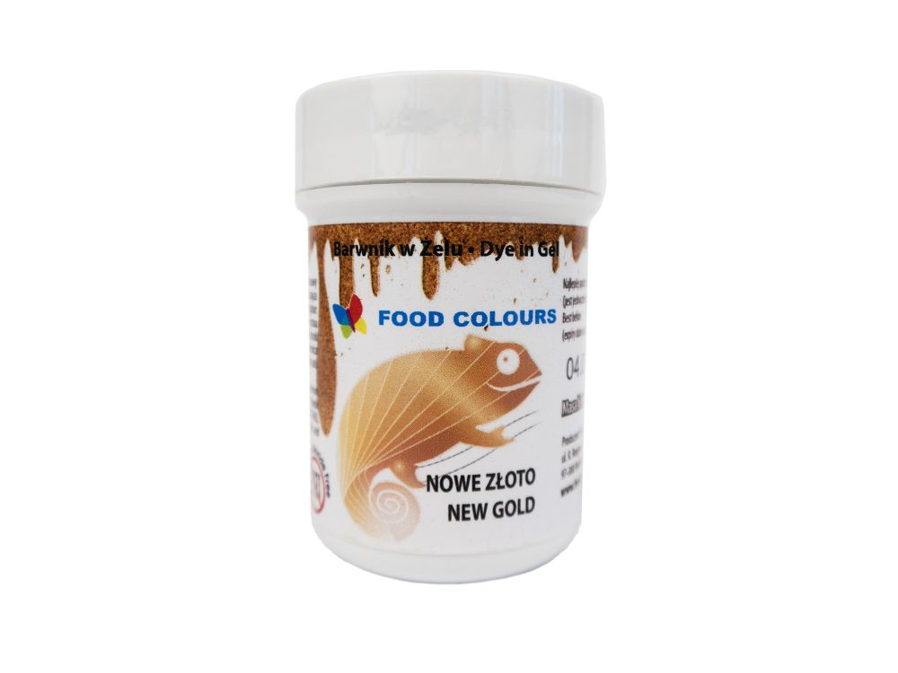 Food coloring gel in a jar - Food Colors - gold, 35 g
