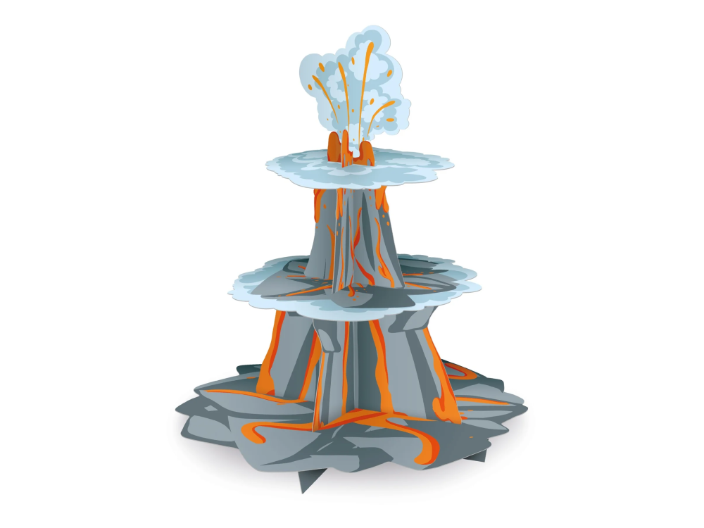 3-tier muffin tray - Dinosaurs