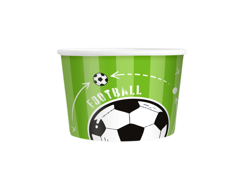 Ice cups - Football, 150 ml, 6 pcs.