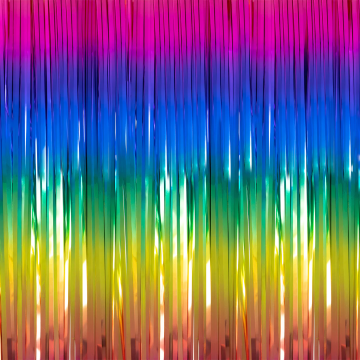 Party curtain - rainbow,...