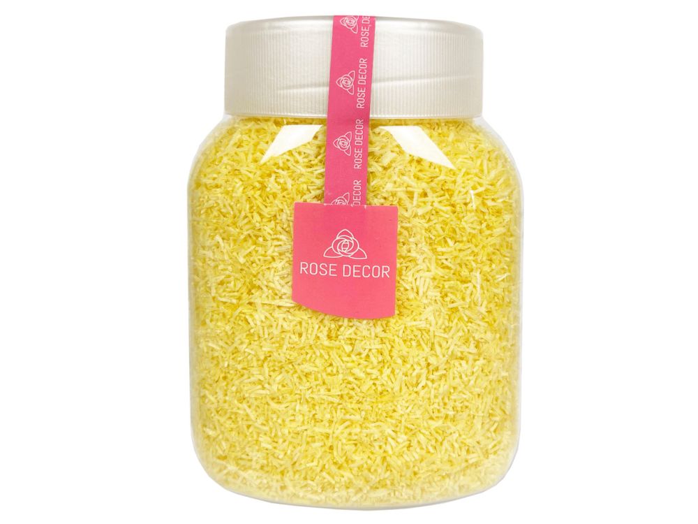 Wafer topping - Rose Decor - yellow, thin, 100 g