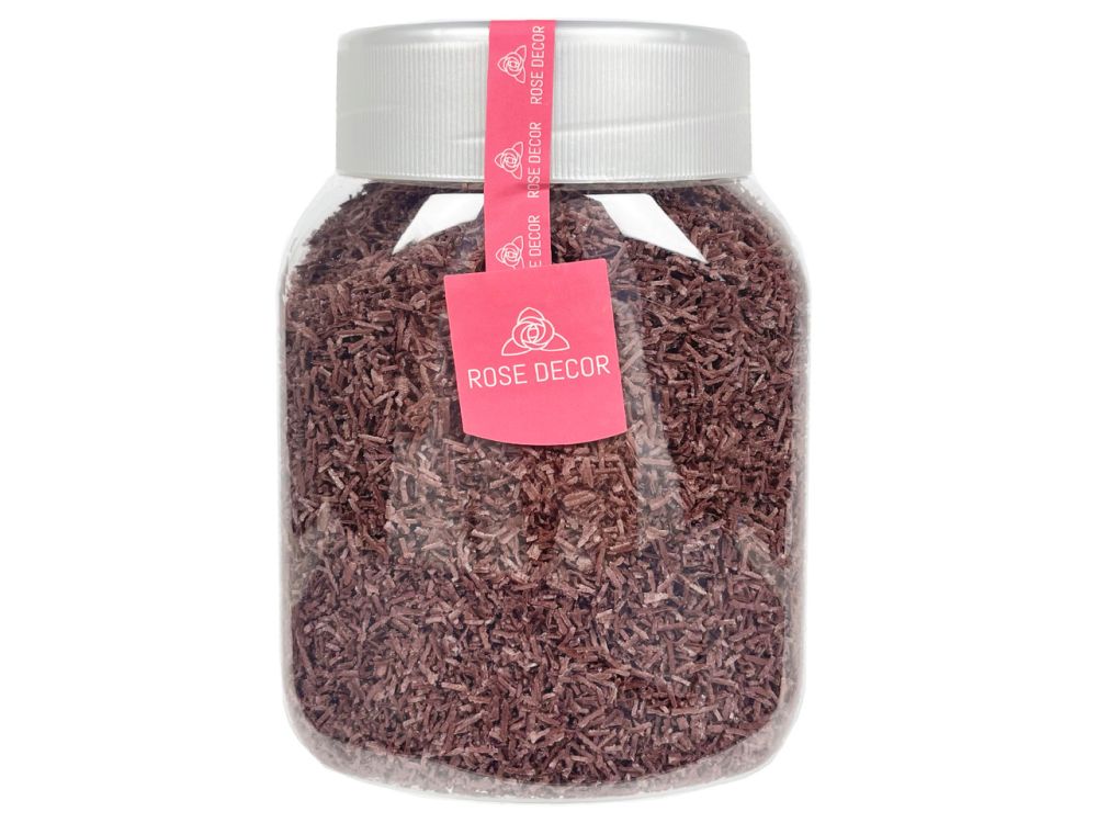 Wafer topping - Rose Decor - brown, thin, 100 g