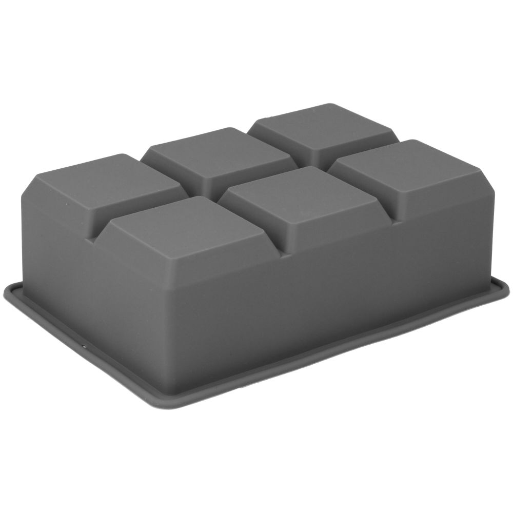XXL ice cube mold - silicone, 6 pcs.