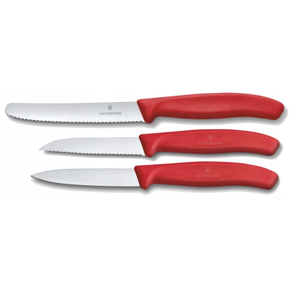 Knife set Swiss Classic - Victorinox - red, 3 pcs.