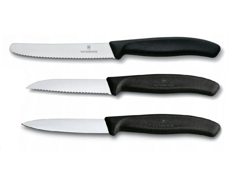 Zestaw noży Swiss Classic - Victorinox - czarny, 3 szt.