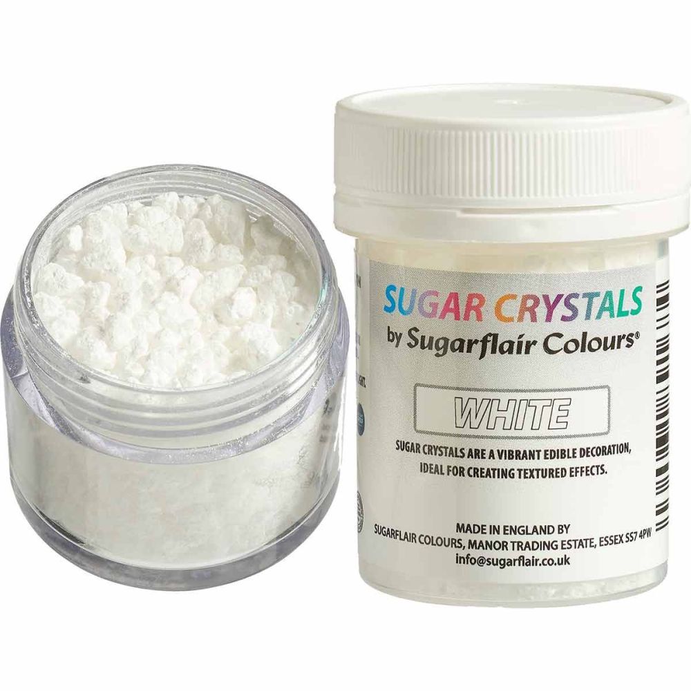 Sugar crystals - Sugarflair - White, 45 ml