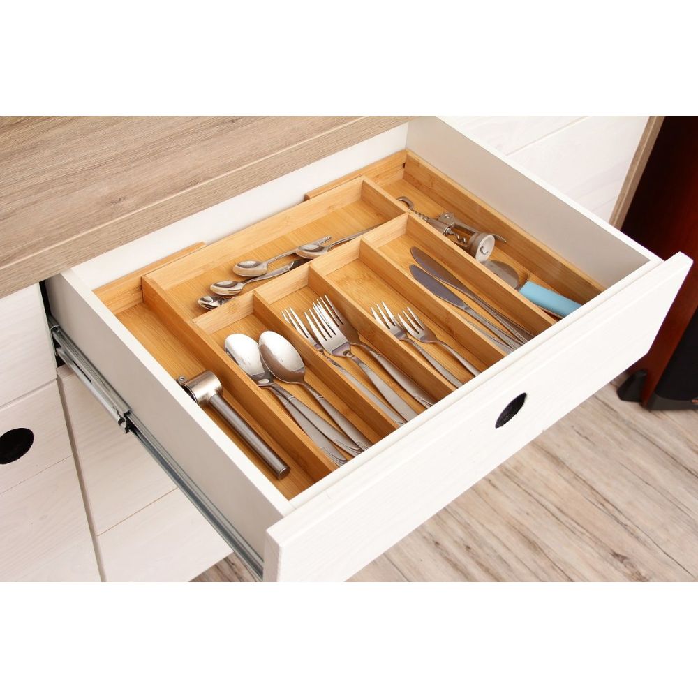 Sliding insert for the cutlery drawer - wooden
