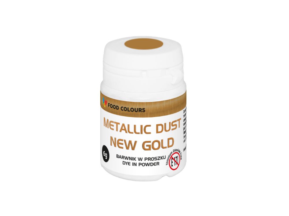 Glitter for decoration - Food Colors - gold, 6 g