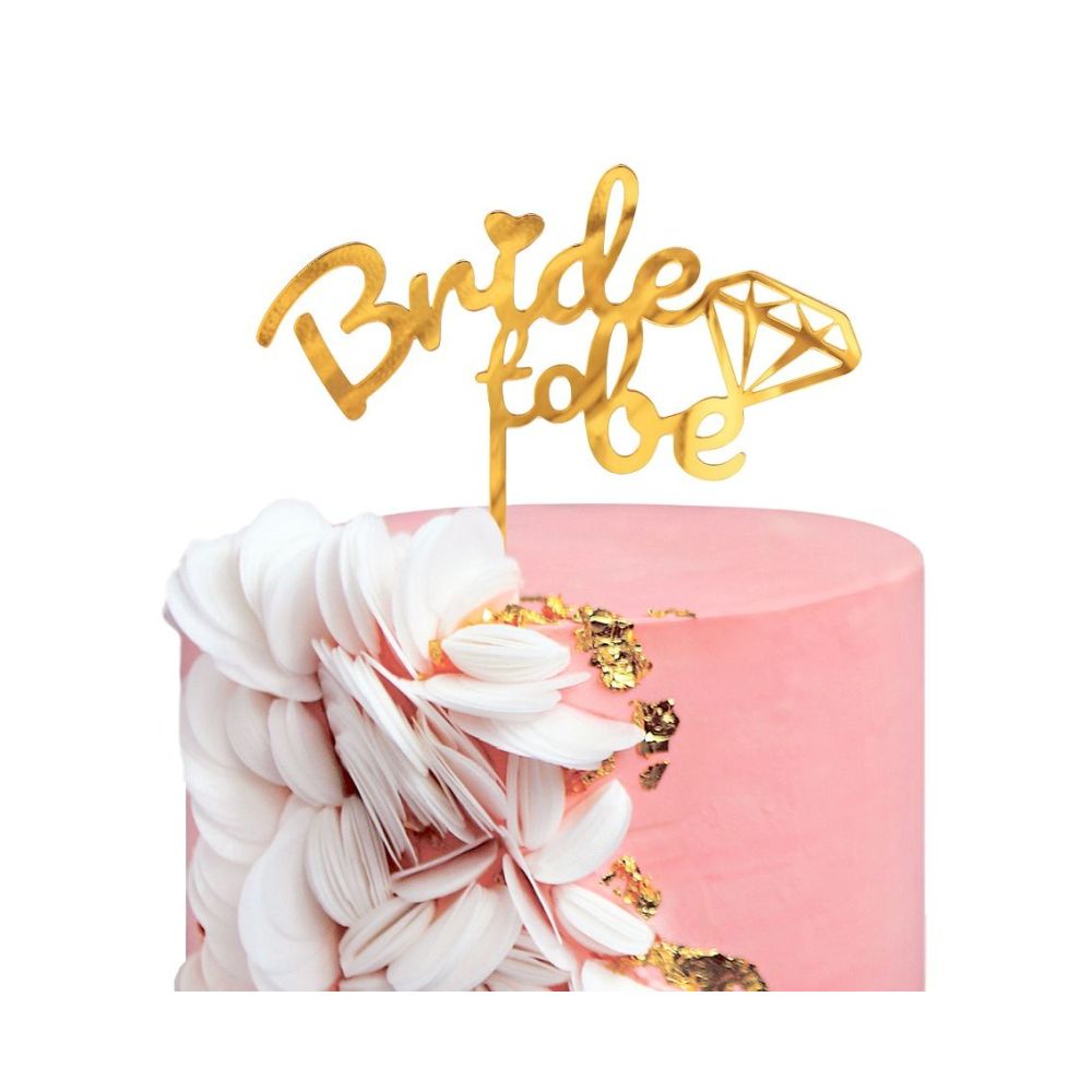 Topper akrylowy na tort - GoDan - Bride To Be