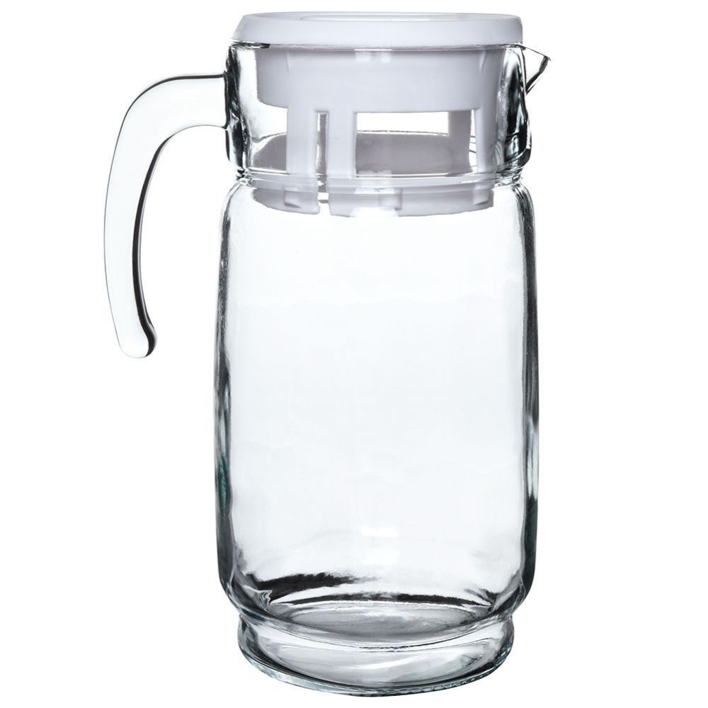 Dzbanek szklany z uchwytem i pokrywką - Vilde - 2,0 L