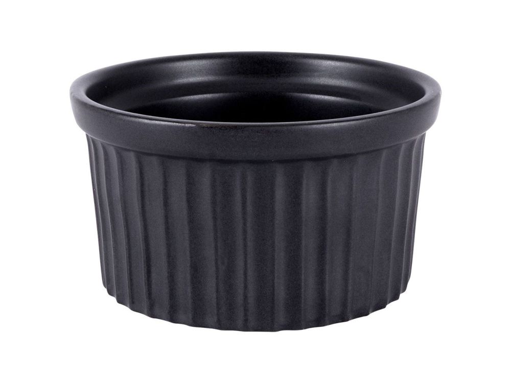 Ceramic ramekin for baking - Orion - black, 9 x 5 cm
