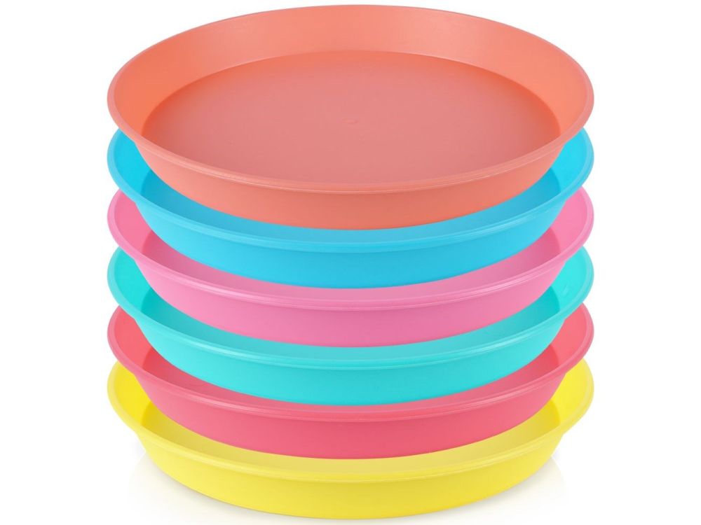 Talerze plastikowe wielorazowe - Excellent Houseware - 22,5 cm, 6 szt.