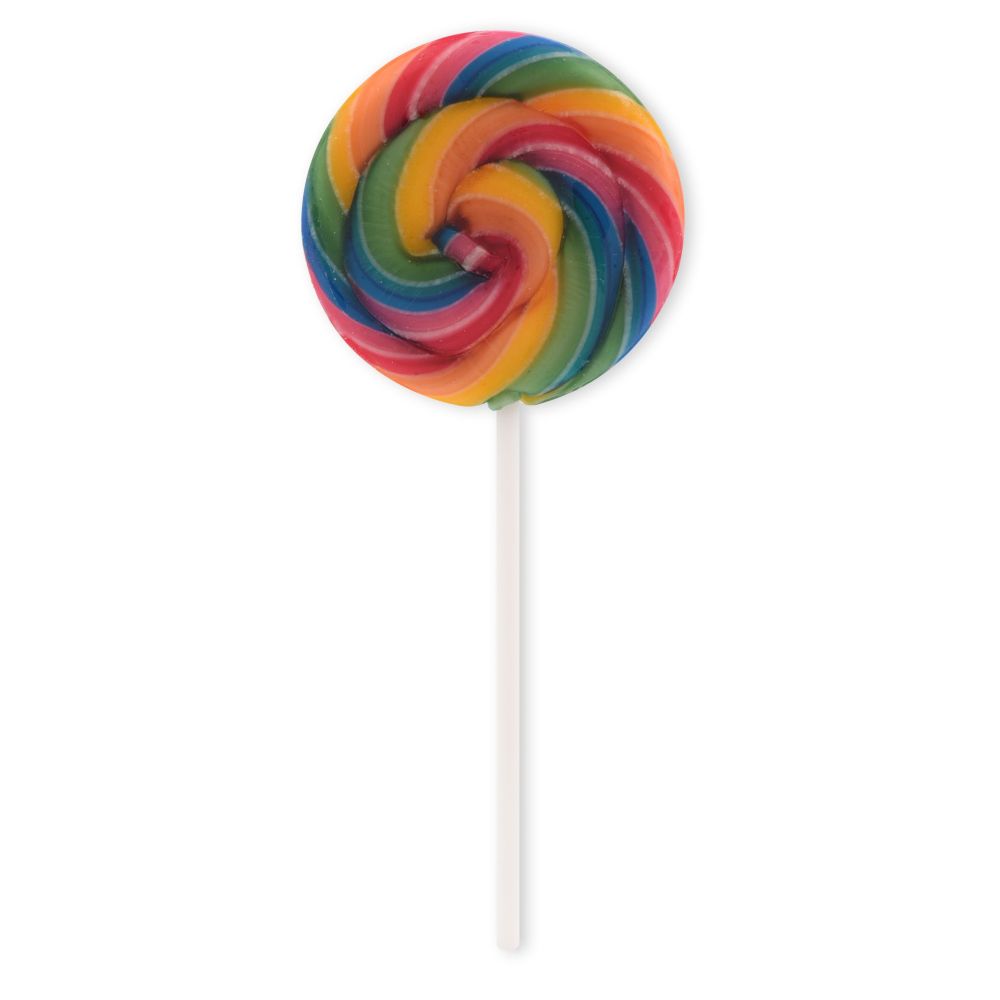 Lizak cukrowy dekoracyjny na tort - Modecor - Rainbow
