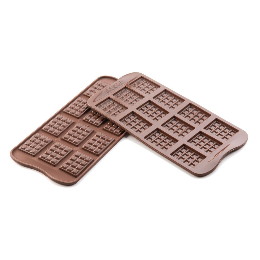 Forma silikonowa - SilikoMart - Tablette, wafelki czekoladowe, 12 szt.