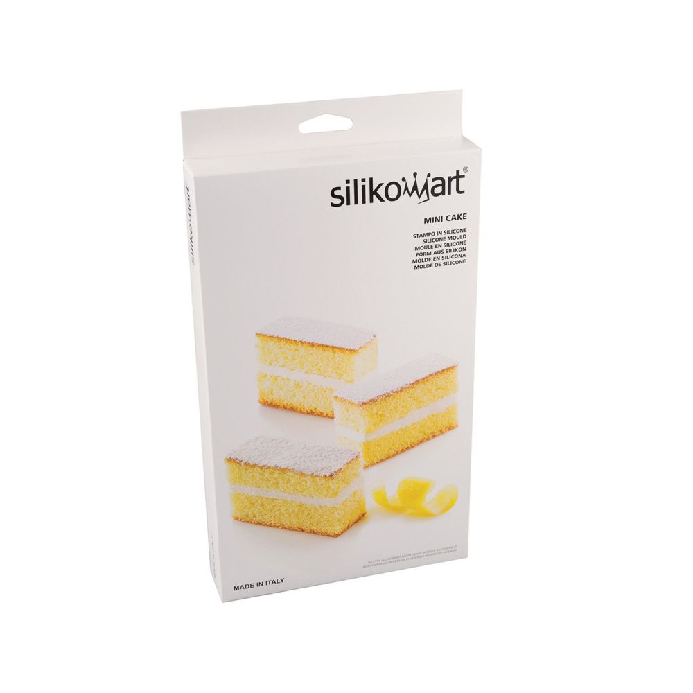 Moule Silicone Cake en Stock®  12 Mini CAKES – 7,7 x 2,8 x Prof. 3 cm -  Artgato