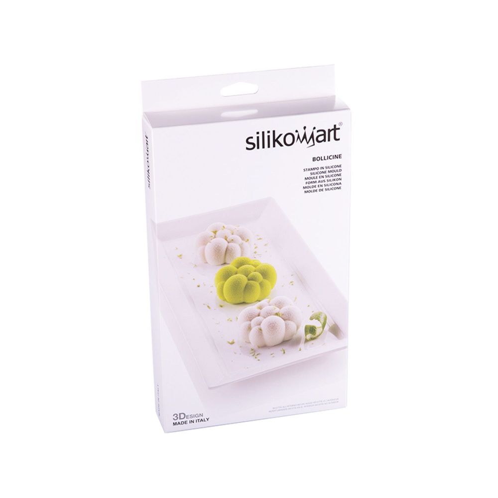 Silicone mold for monoportions - SilikoMart - Bollicine, 6 pcs.