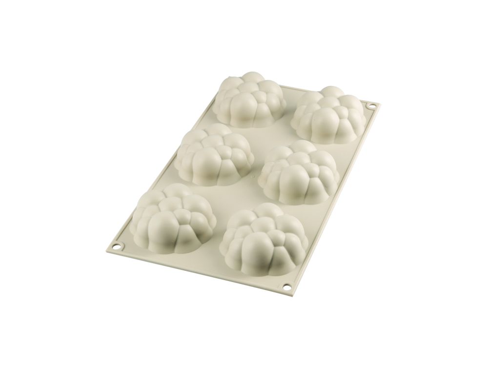 Silicone mold for monoportions - SilikoMart - Bollicine, 6 pcs.