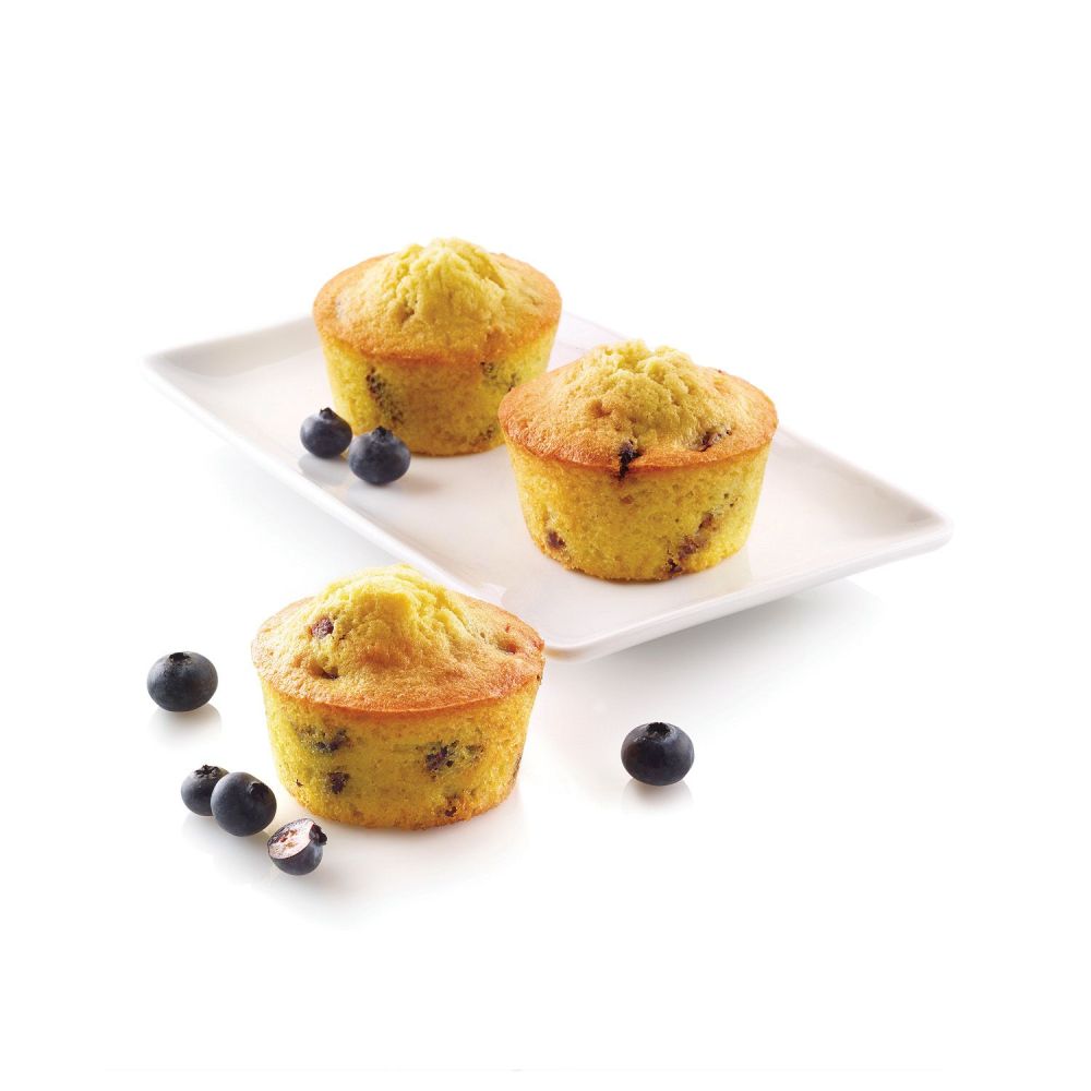 Silicone mold for muffins - SilikoMart - Muffin, 6 pcs.