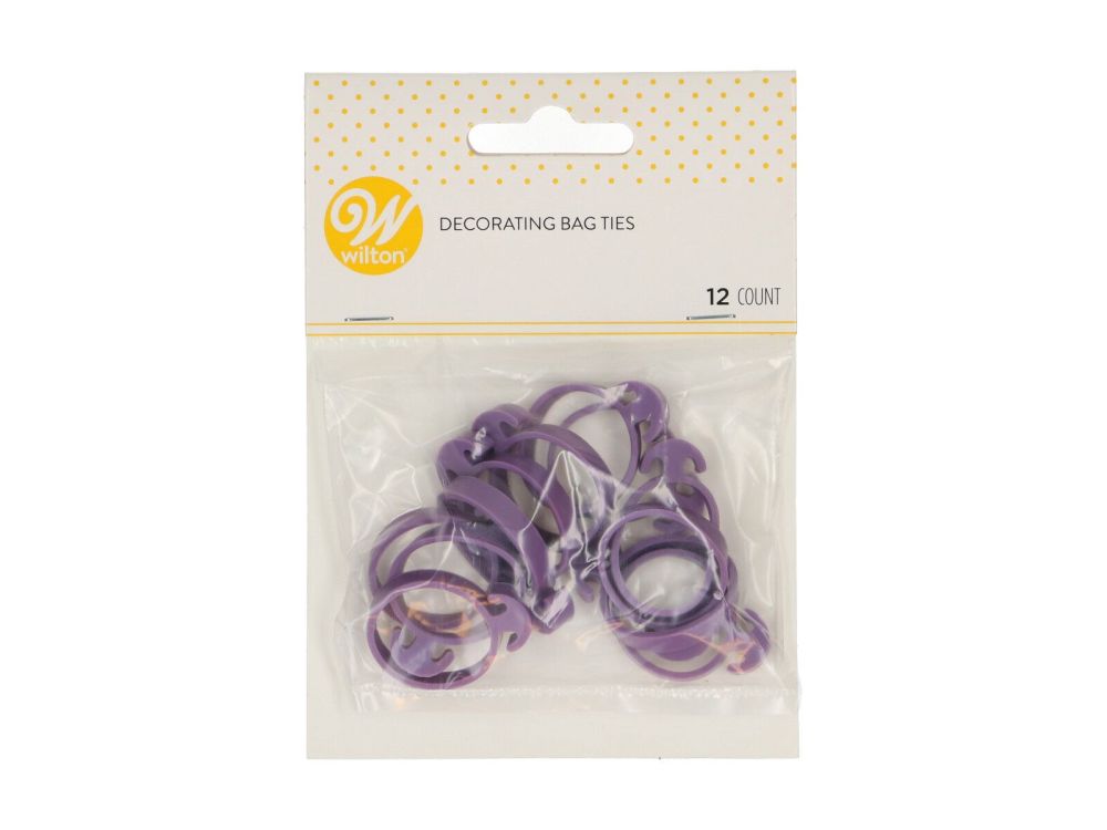Elastic bands for confectionery sleeves - Wilton - 12 pcs.