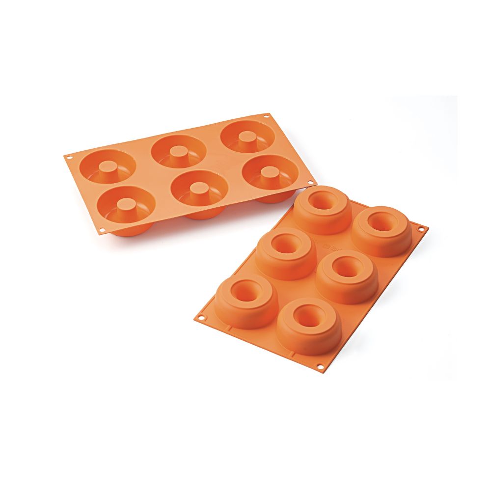 Silicone mold for donuts - SilikoMart - Donuts, 6 pcs.