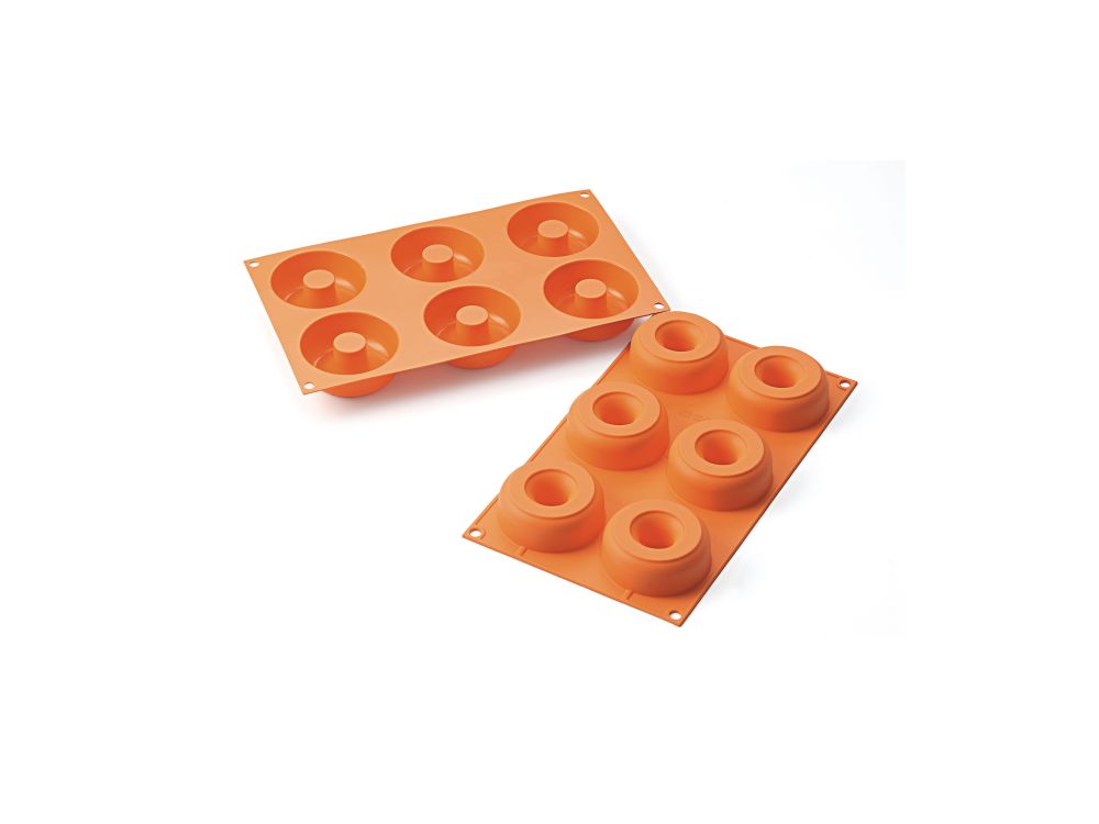 Silicone mold for donuts - SilikoMart - Donuts, 6 pcs.
