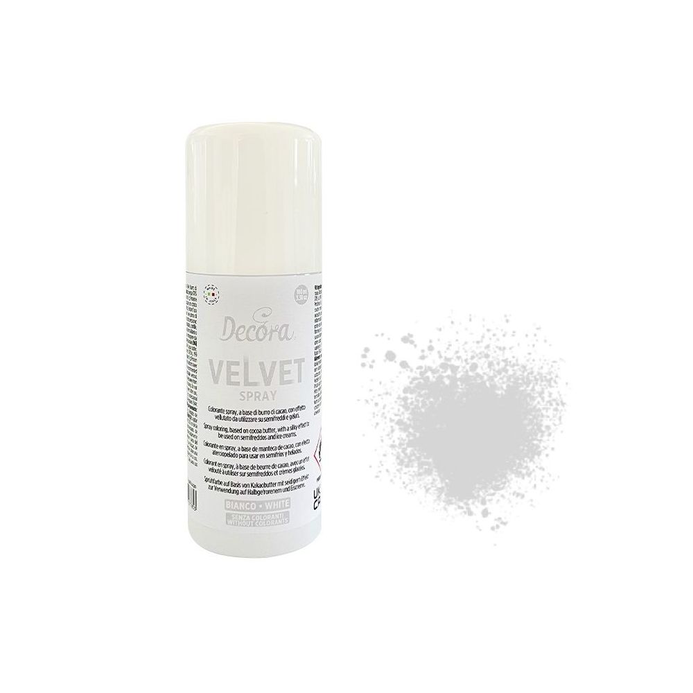 Zamsz w sprayu Velvet Spray - Decora - White, 100 ml